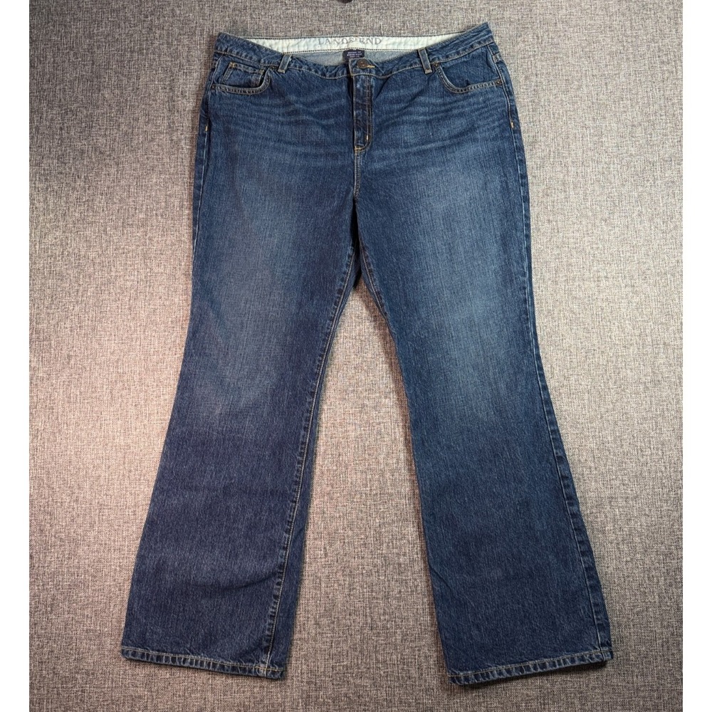 Land's End Womens Jeans | Size 18 | Indigo Original Fit Modern Waist Boot‎ Leg